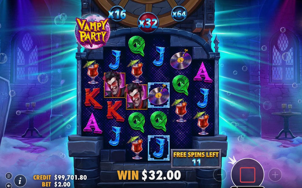Free Spins med startmultiplikator och kvarvarande spins